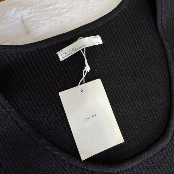 OAK + FORT Black Maxi Sweater Dress With Tags - Picture 3 of 7